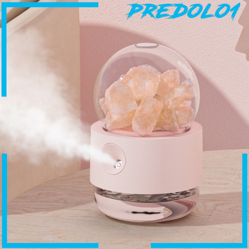 [PREDOLO1] Essential Oil Diffuser Himalayan Salt Light Diffuser  Humidifier White