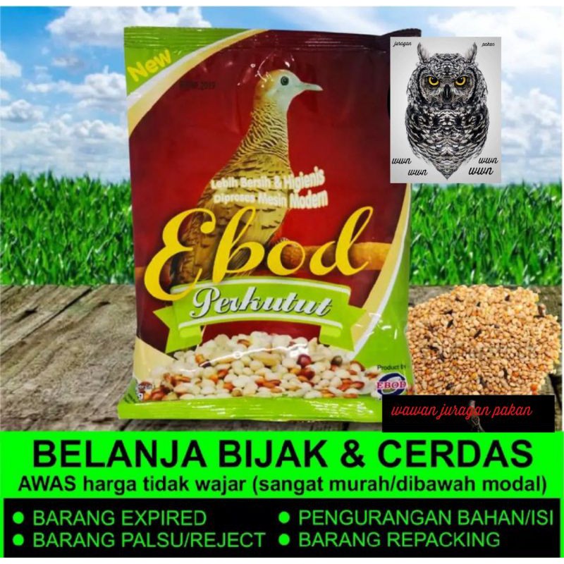 pakan burung perkutut Ebod perkutut, pakan kutut