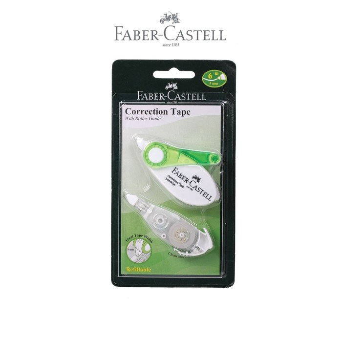 

Faber Castell Correction SR 506 Tape + 1 Refill / Tipex Kertas Faber Castell / Pengahapus Ballpoint