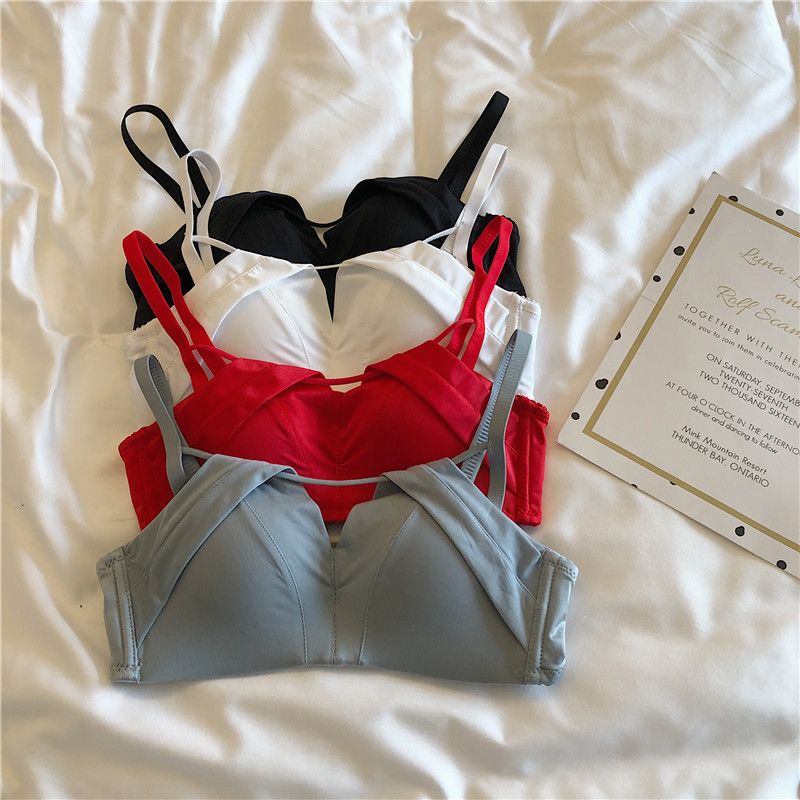 [ LINGERIE MASTER ] - (B-41) BH Bra Wanita Model Tanpa Kawat Dengan Bahan Halus Hiasan Renda Sexy-5