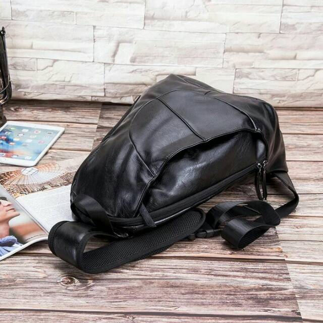 Tas Pria Kulit Keren Besar | Tas Selempang Pria Fashion | Sling Bag import