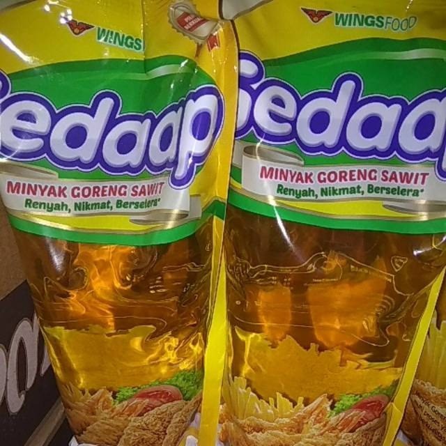 

sedaap dan Sabrina minyak goreng 1000ml pouch