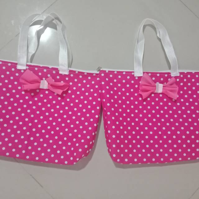 Tas mukena motif cantik /tas make up besar