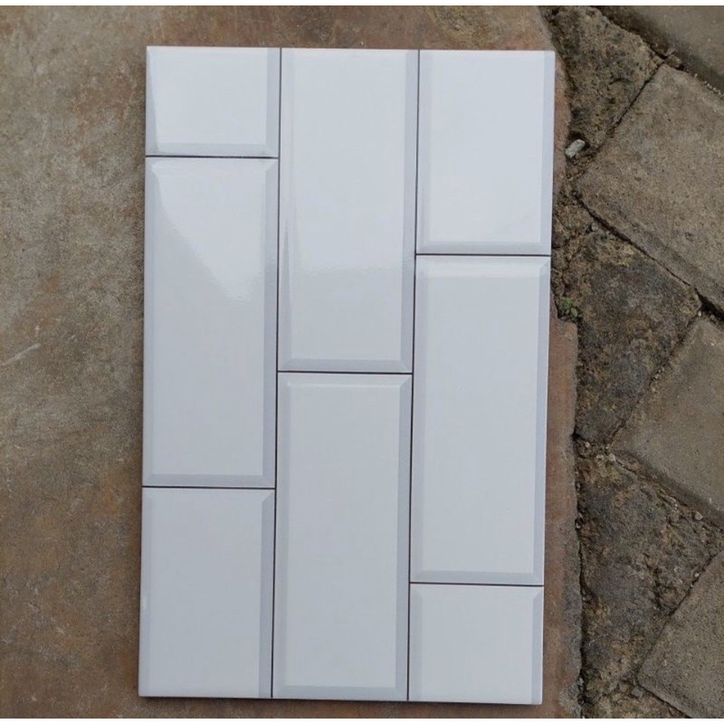 KERAMIK DINDING KIA CRYSTAL WHITE 25X40 KW1