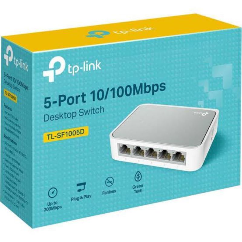 TP-LINK DEKSTOP SWITCH TL-SF1005D - 1 TP-LINK DEKSTOP SWITCH 5-PORT