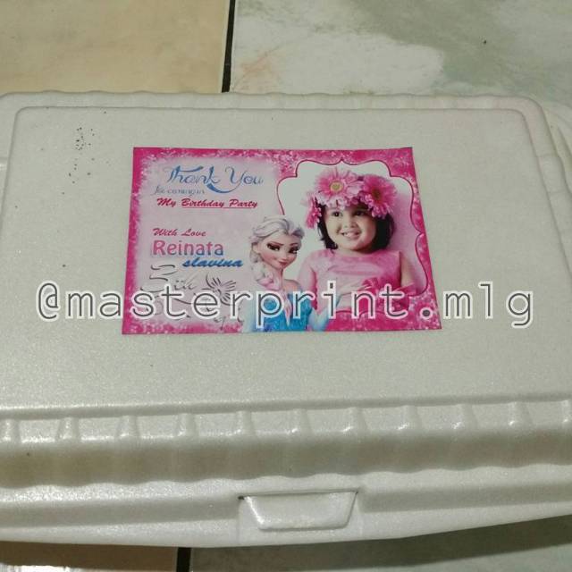 [mp23] CETAK STIKER KOTAK NASI / STIKER RISE BOX / stiker catering