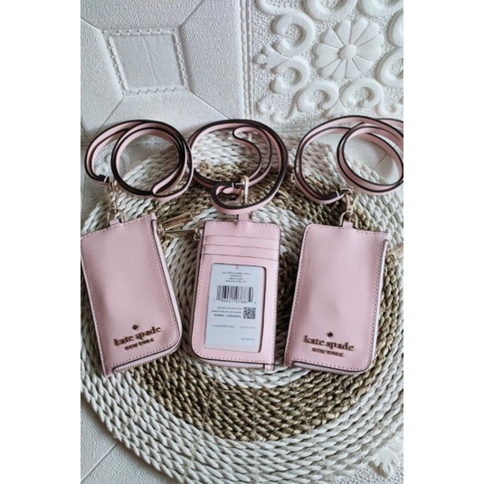 

lanyard kate spade staci pink saffiano leather