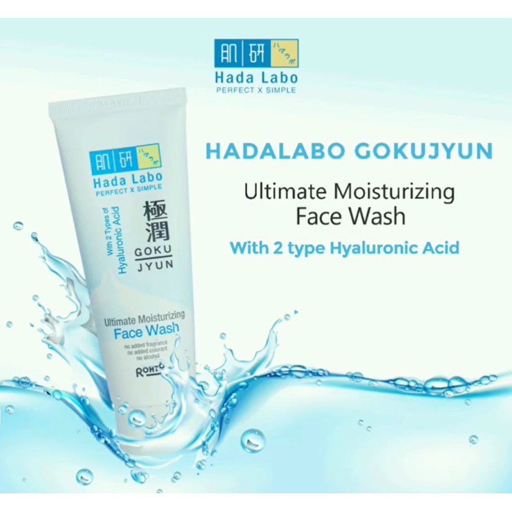 Hada Labo GOKUJYUN Series Lotion Face Wash Cleansing Oil