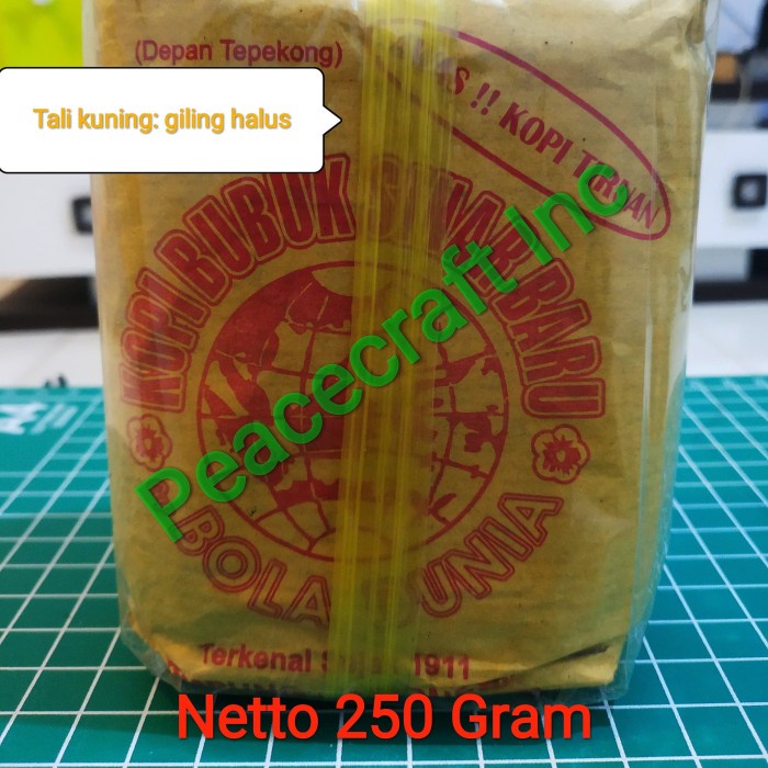 

vd201r Kopi Lampung : Sinar Baru Cap Bola Dunia 250 Gram Giling Halus - Halus Prime Ds20X11