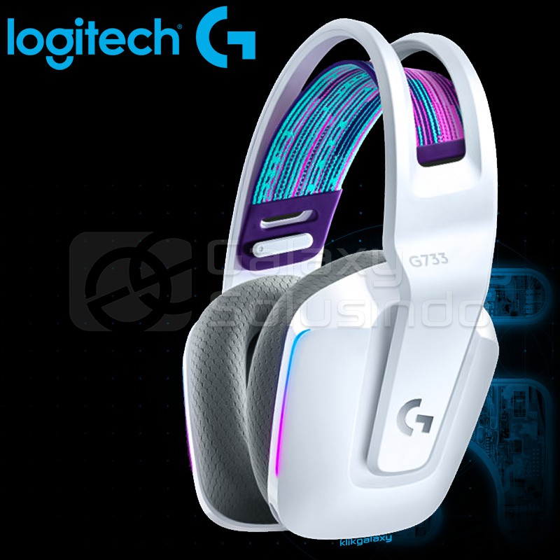 Logitech G733 LIGHTSPEED Wireless Lightsync RGB Gaming Headset - White