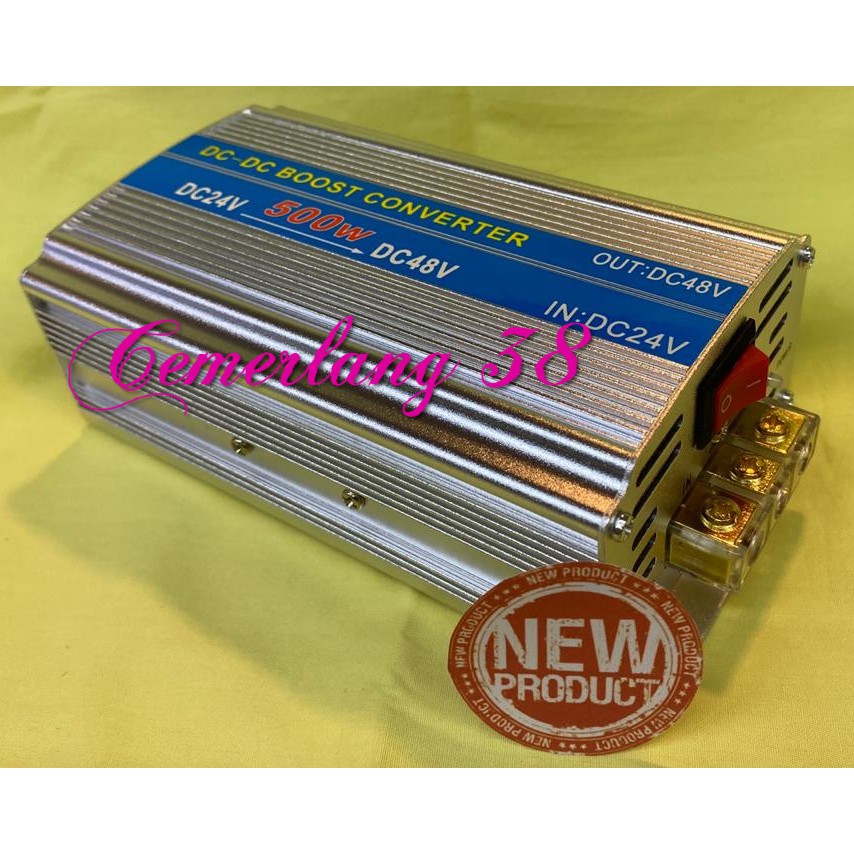 Step Up DC 24V ke DC 48V 500W Power Converter DC DC 24 V to 48 V 500 W