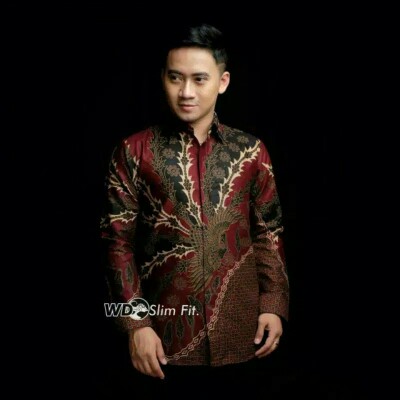 Baju Batik Pria Big Size M L Xl Xxl Atasan Kemeja Batik Lengan Panjang