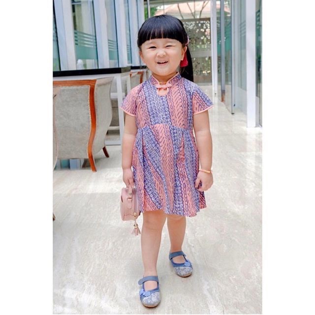  Dress  Batik  Anak  Sakura Shopee Indonesia