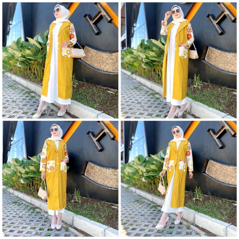 Set Gamis Blazer Aghnia by ZAVIERA Original