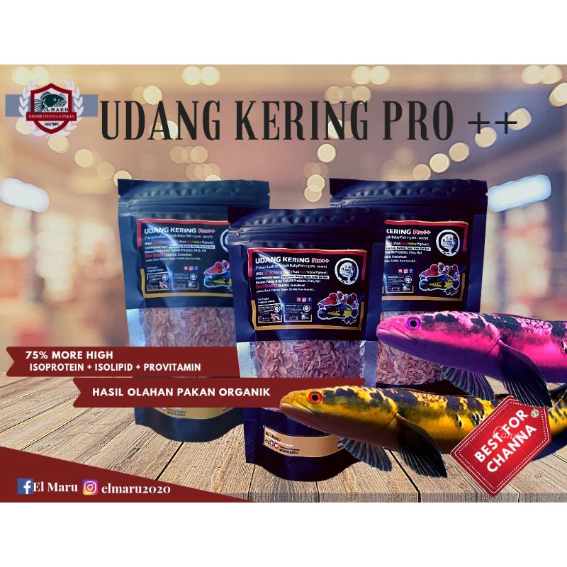 pakan ikan, udang Kering El barca ( Pro++ & extra )