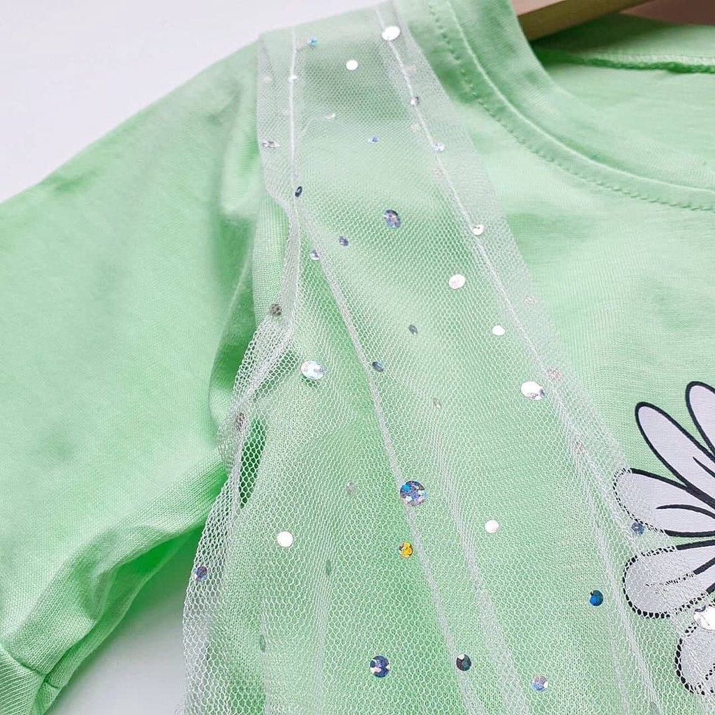 Promo !! Dress anak perempuan /  Dress tutu little sun floria import ukuran 3tahun dan 6 tahun
