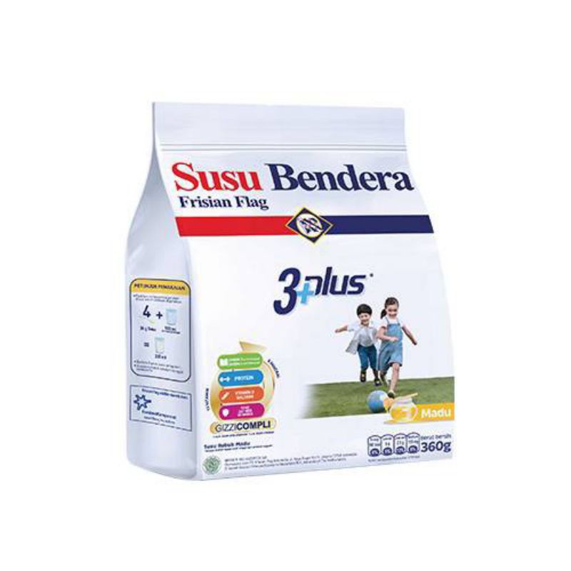 

Susu Bendera Frisian Flag 3+ [4-6 Tahun] Rasa Madu 360 gram
