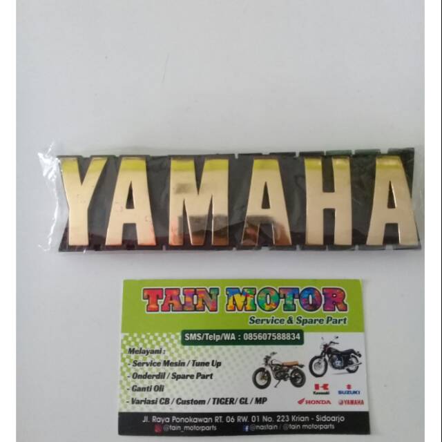 Emblem tangki rx king tulisan yamaha