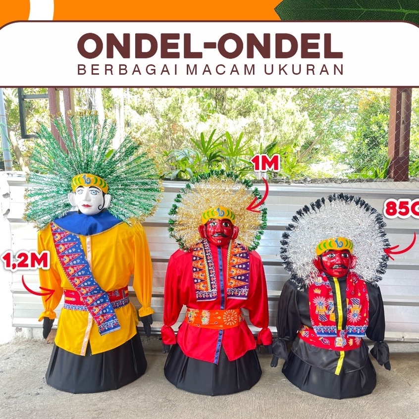 Ondel ondel 1,2 Meter Topeng Fiber