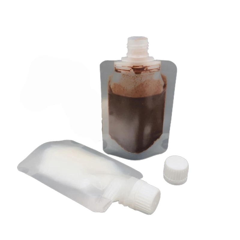 [30/50/100ml Portable Travel Lotion Clamshell Packaging Bag] [Matte Frosted White Skin Care Product Packaging Bag] [Cosmetic Storage Bag] [Dustproof Sealing Bag For Disinfectant &amp; Essential Oil &amp; Shampoo]