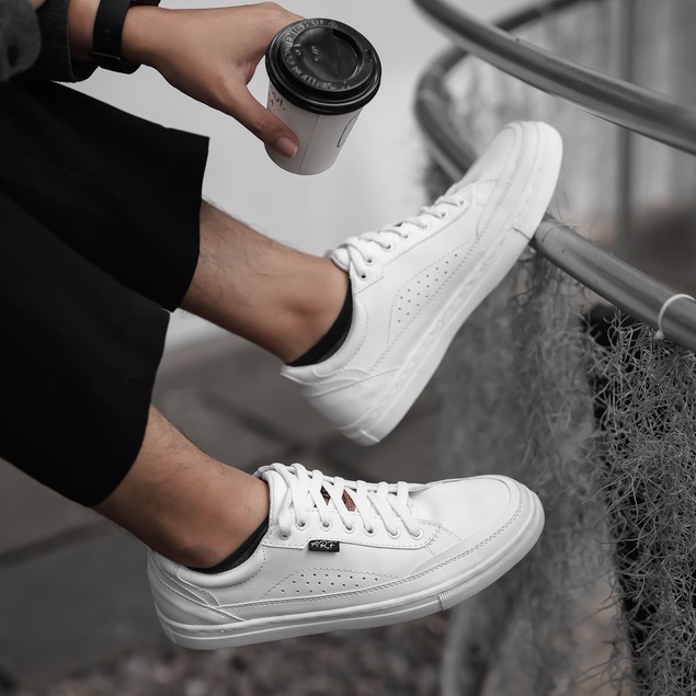 JOSE FULL WHITE |ManNeedMe x ARF| Sepatu Sneakers Pria Casual Shoes ORIGINAL