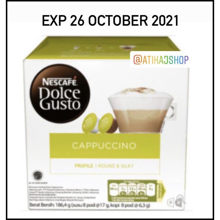 

Nescafe Dolce Gusto Cappuccino - Capsule - Exp 13 Mei 2021