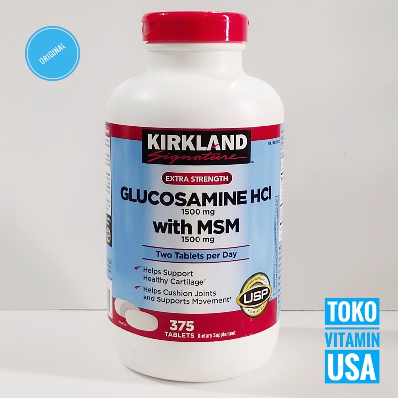 Jual Kirkland Signature Glucosamine Hci 1500 Mg With MSM 1500 Mg