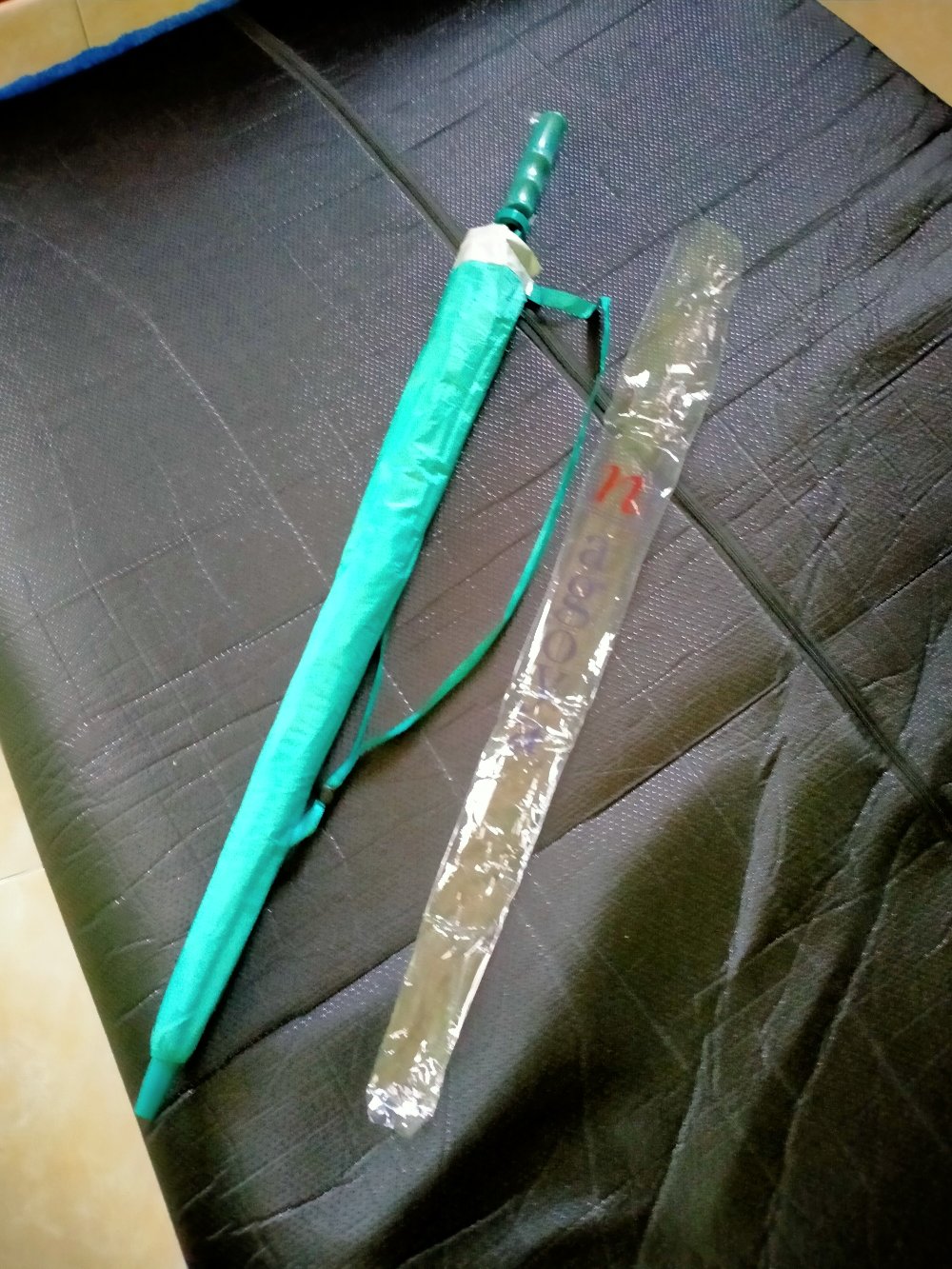 Tabasa Payung Golf Polos Lapis Silver Anti Uv