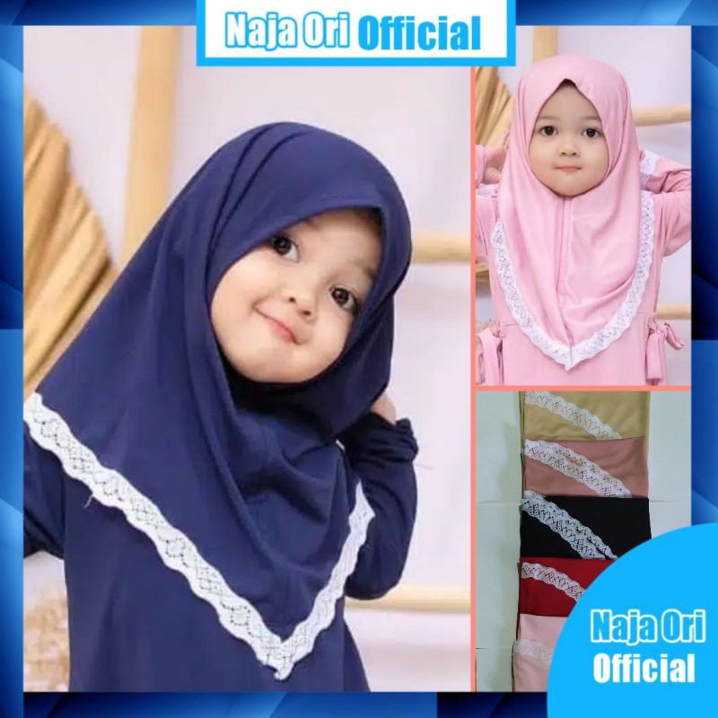 Jilbab Bayi Perempuan | Jilbab Bayi | Kerudung Bayi 0 3 Tahun