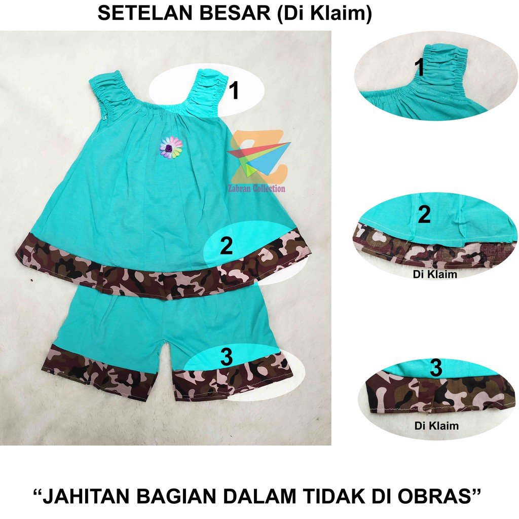 Isi 6 Setelan Anak Harian Bahan Katun (Umur 1 Sampai 4 Tahun)