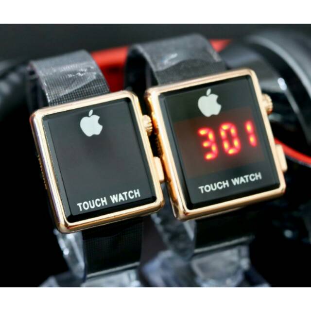 Jam Tangan couple pasangan digital apple touch watch iphone touch tali pasir stanles steel