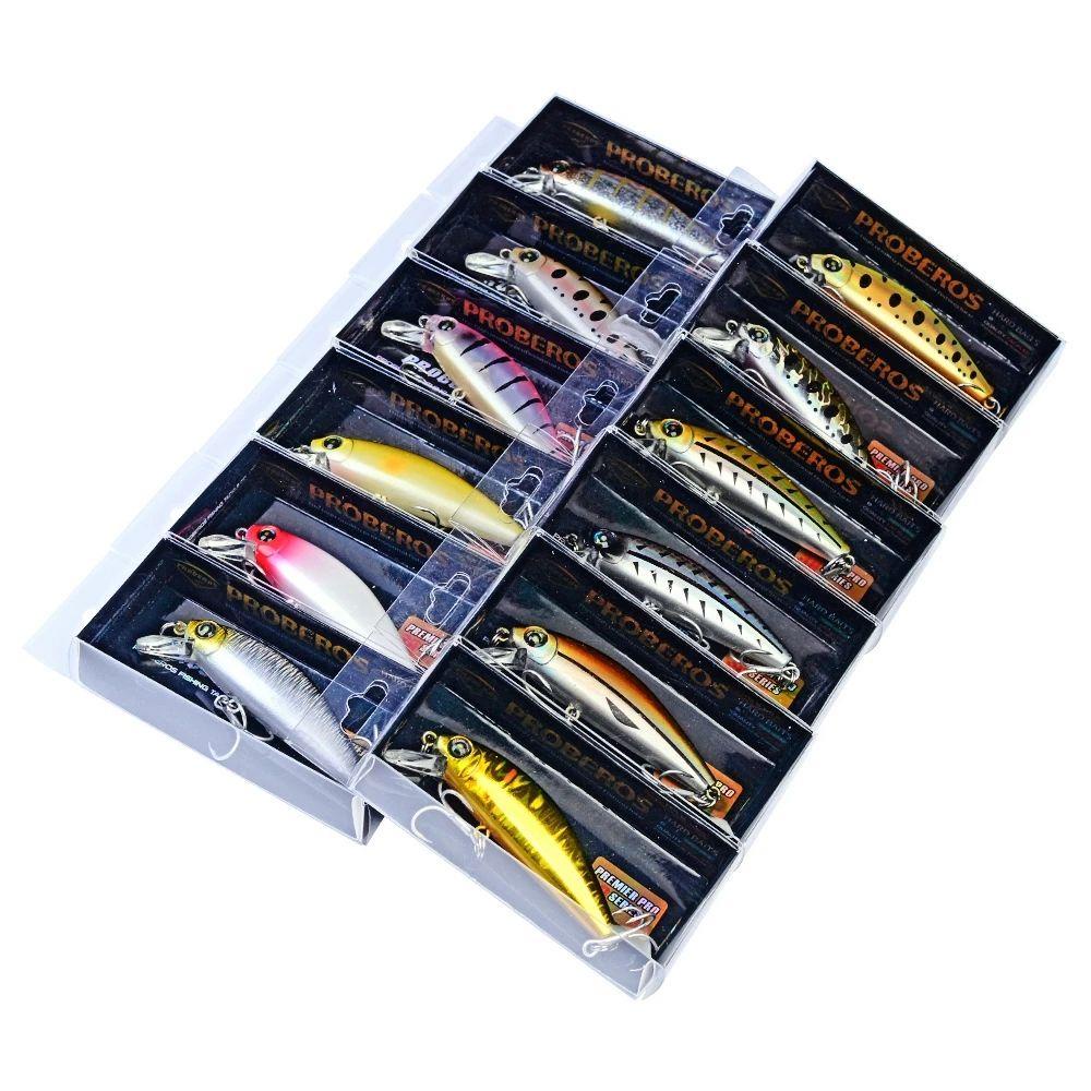 Top Slowly Sinking Minnow Baits Desain Jepang Crankbaits Striped bass Minnow Lures