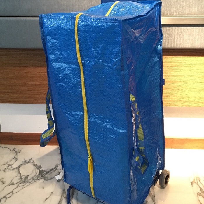 FRACTAS Tas untuk troli/Tas Laundry/Tas Troli/ Tas Belanja Tas Koper Backpack