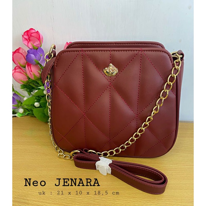 Tas Neo Jenara Sophie Paris (Tas Selempang Wanita Merah PROMO)