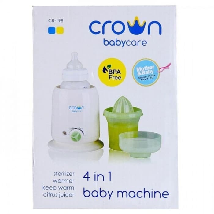 Crown 4in1 Baby Warmer Machine - Penghangat Pemanas Botol Susu ASI CR198/ CR698