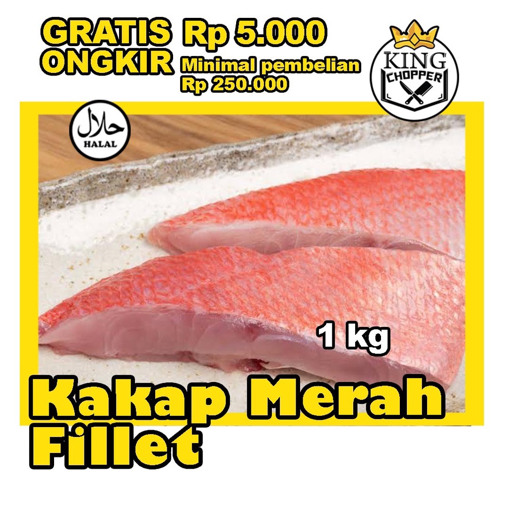 

IKAN KAKAP MERAH FILLET FROZEN FRESH SEGAR PUTIH BEKU RED WHITE SNAPPER SEAFOOD MURAH POTONG 500 1