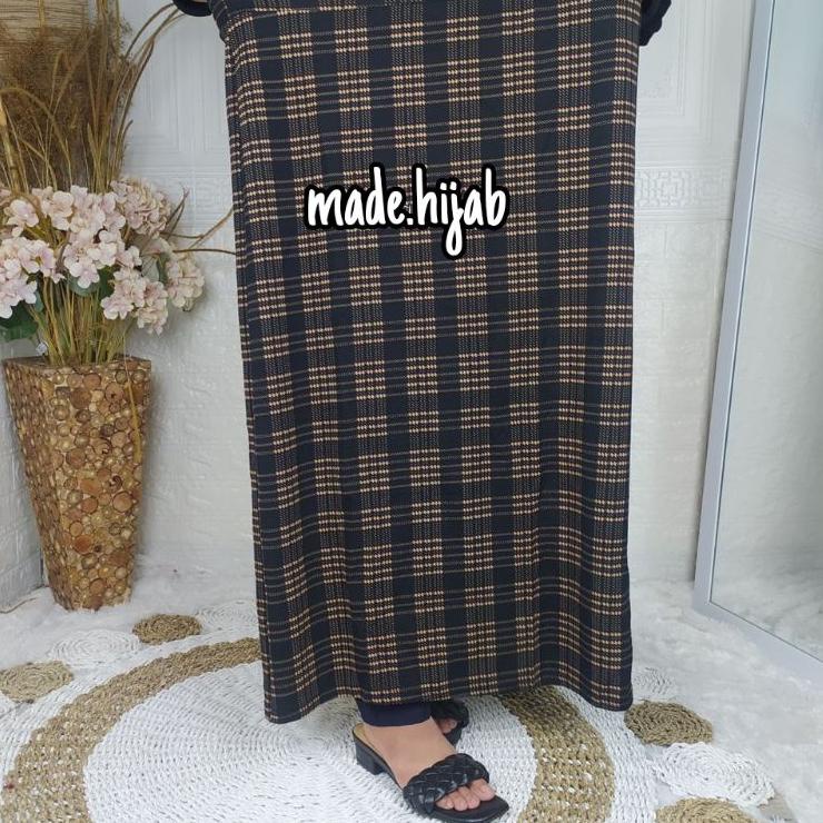 Ubr31au22в • Rok Span Tartan Jumbo / Rok Motif Kotak Korea / Maxi Skirt Span Tartan Premium Super Ju