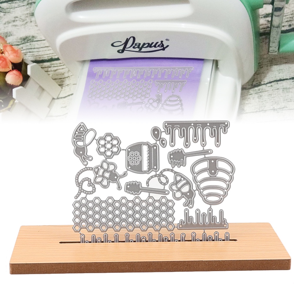 Cutting Dies Bahan Metal Desain Hewan Lebah Madu Untuk Dekorasi Scrapbook