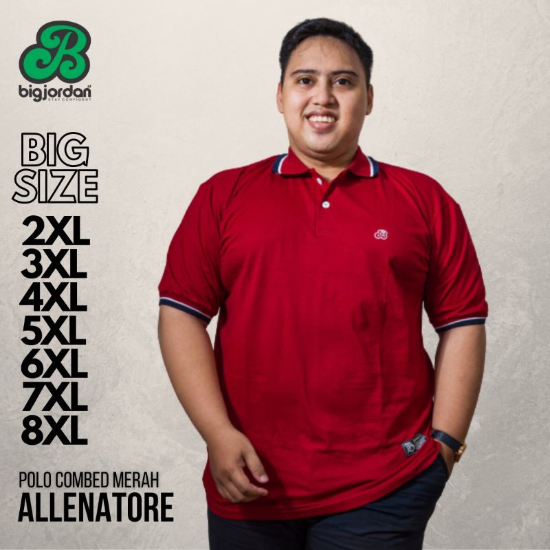 kaos kerah pria BIGJORDAN jumbo xxxl xxxxl xxxxxl 6xl 7xl 8xl