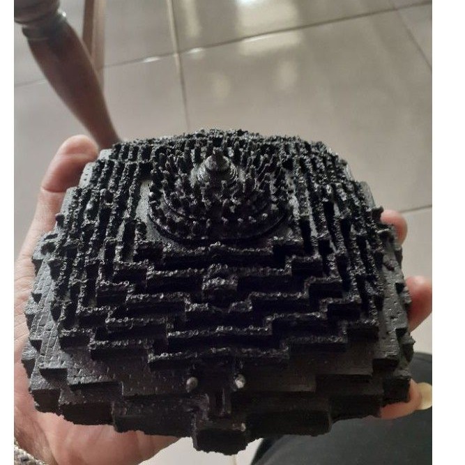 miniatur candi borobudur batu alam 11cm hobby koleksi pajangan termurah