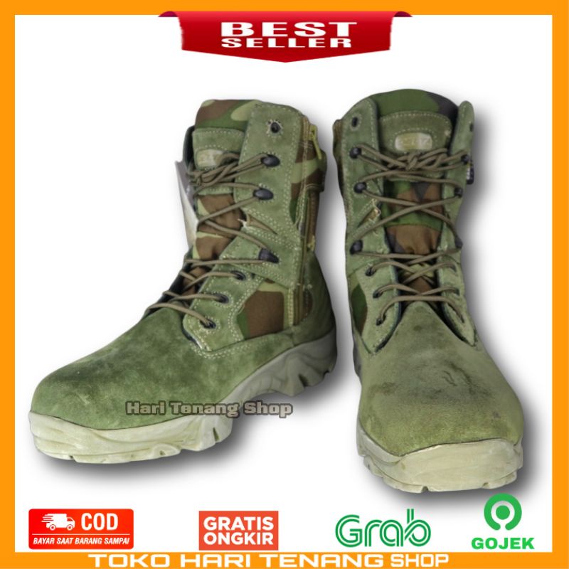 SEPATU BOOTS 516/SEPATU  TACTICAL 516 LORENG HIJAU/SEPATU BOOTS PRIA DAN WANITA IMPORT