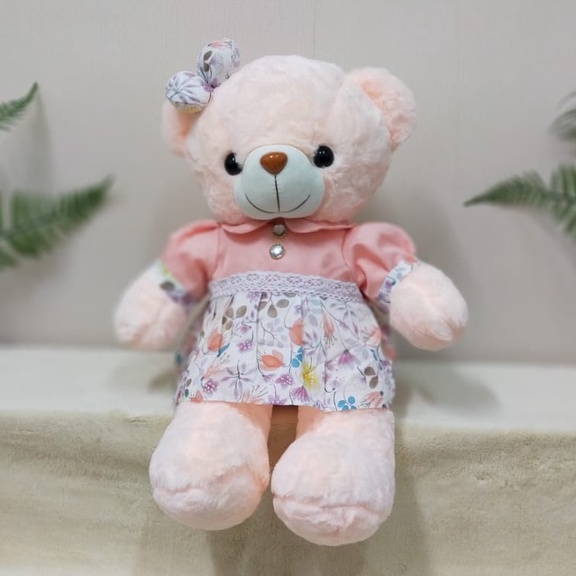 Boneka Teddy Bear Dress Size 55cm/16&quot;/boneka beruang/boneka bear baju dress