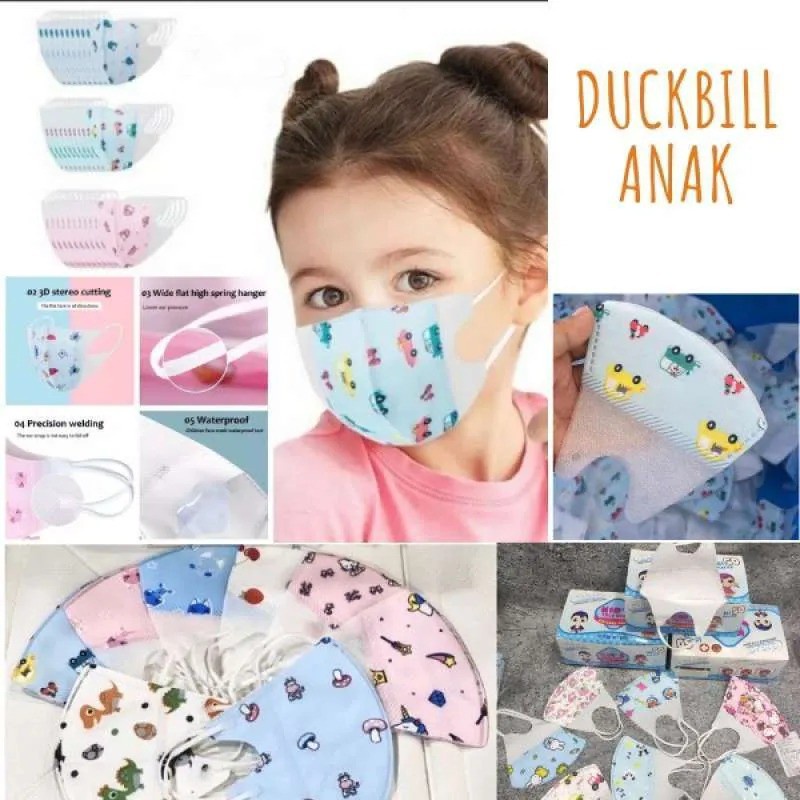 Masker DuckBill Anak/Masker Anak-Anak