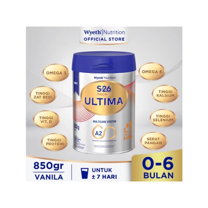 

S26 Promil 1 Ultima Susu Formula Kaleng Besar