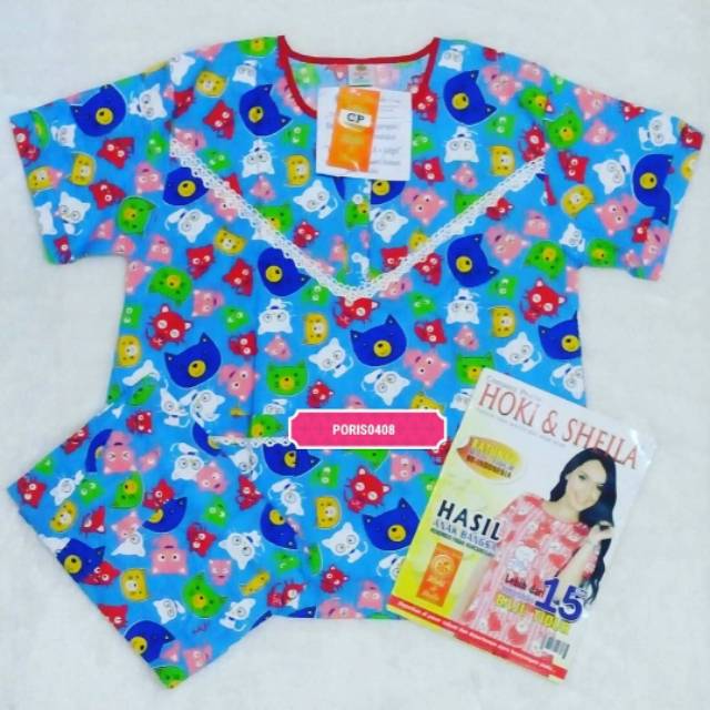 Baju Tidur Katun Wanita CP &quot;HOKI&amp;SHEILA&quot; (king cat)