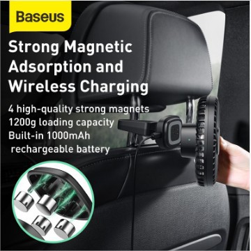 BASEUS NATURAL WIND REAR SEAT CAR USB FAN KIPAS ANGIN KURSI MOBIL