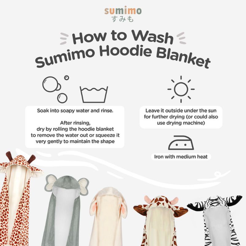 SUMIMO HOODIE BLANKET ANIMAL SERIES