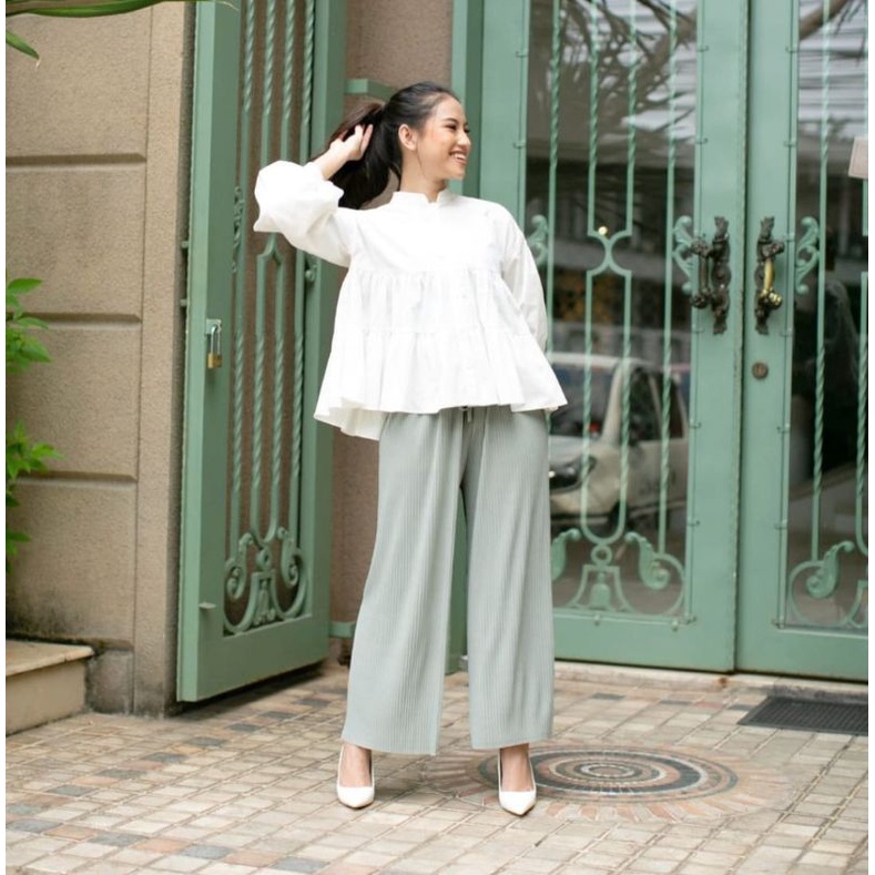 Eazy Plisket Pants 'Sage' By Gonegani