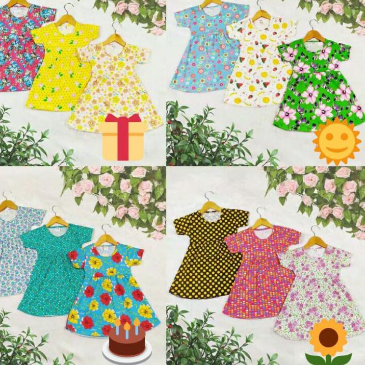 Stok banyak 0mg DRESS REMPEL ALISSA PENDEK ANAK CEWEK NM Super Promo'