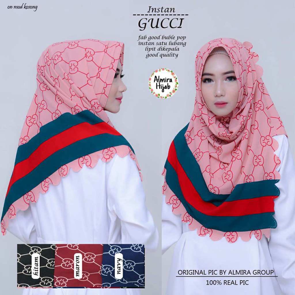 Jilbab Instan Gucci Shopee Indonesia